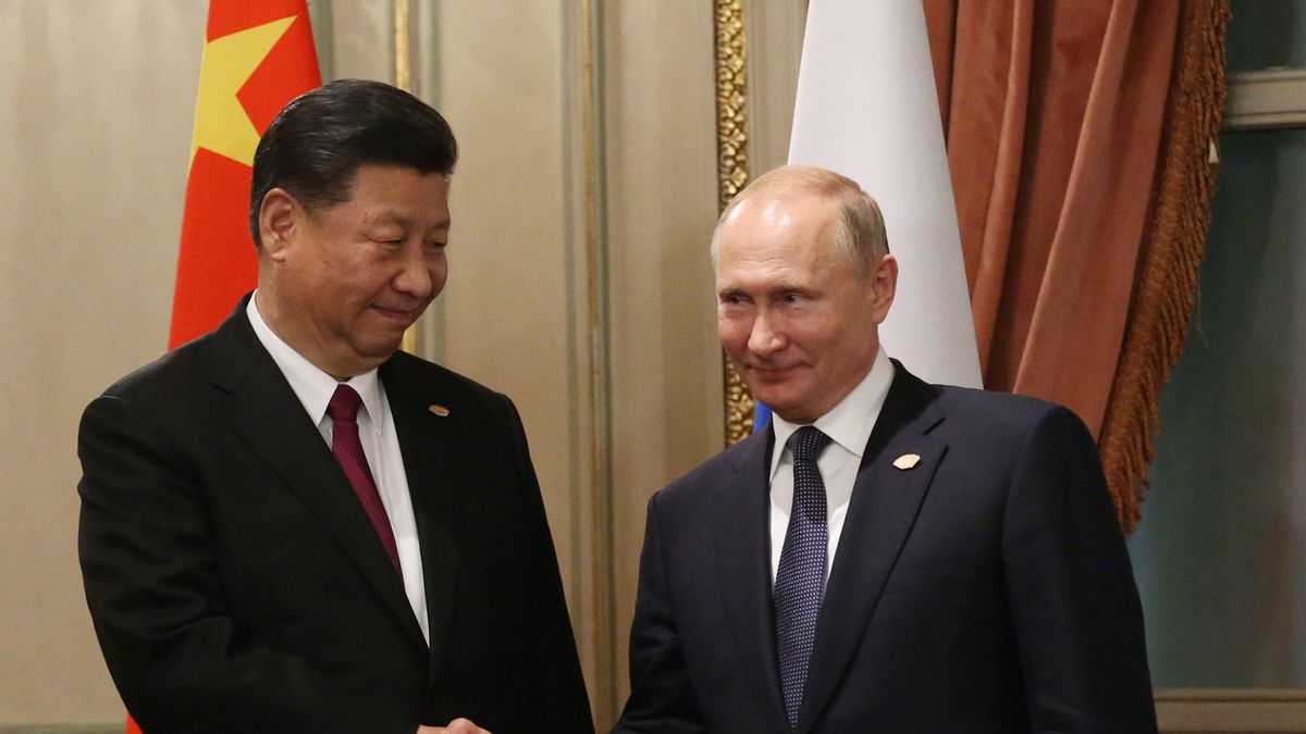 Władimir Putin i prezydent Xi Jinping