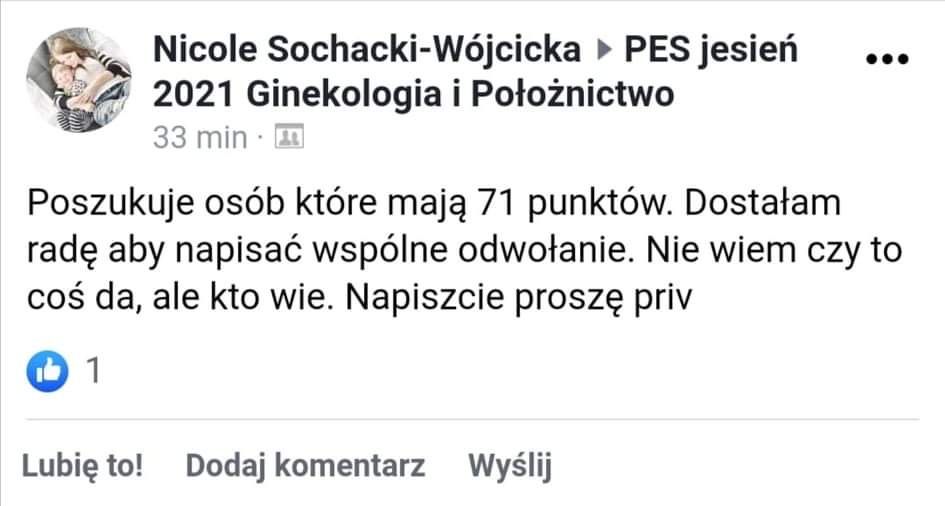 Mama Ginekolog szuka wsparcia po oblanym egzaminie