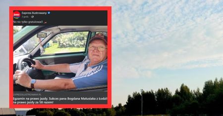 Nie poddał się. Podejście nr 58 do egzaminu okazało się szczęśliwe