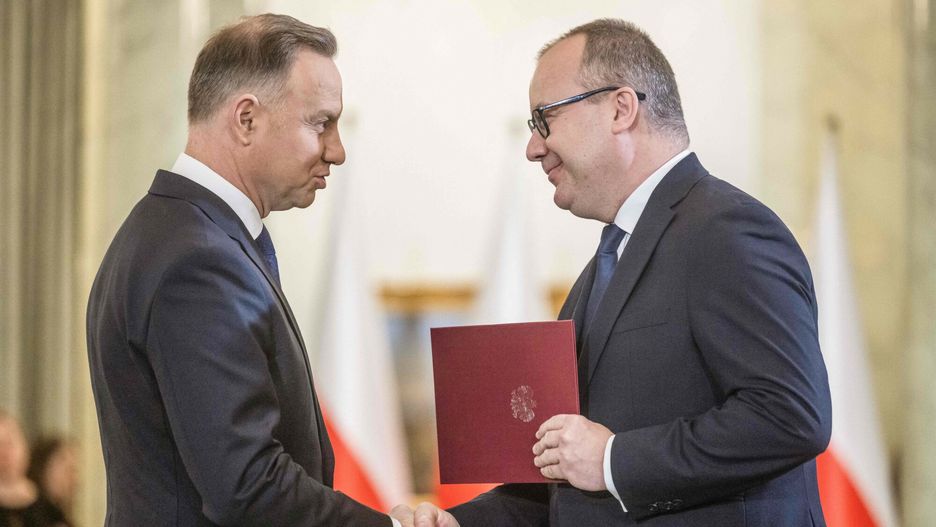 Zaprzysiężenie rządu Donalda Tuska. Na zdjęciu Andrzej Duda i Adam Bodnar