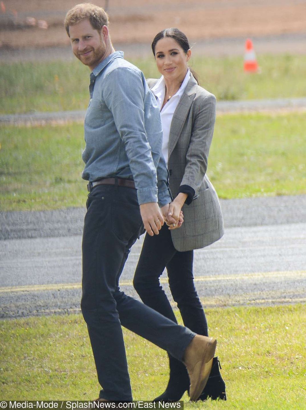 Meghan Markle i książę Harry na spotkaniu z dziećmi w Dubho