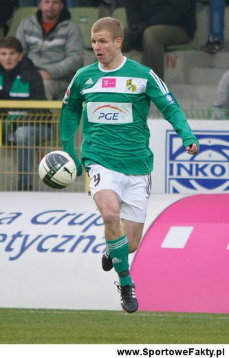 Obraz przedstawiający Dawida Nowaka na boisku był ostatnimi czasy bardzo rzadki