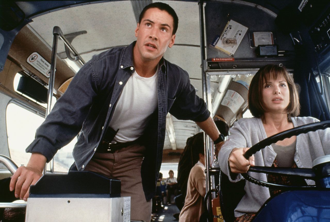 Keanu Reeves w filmie "Speed" z 1994 r.