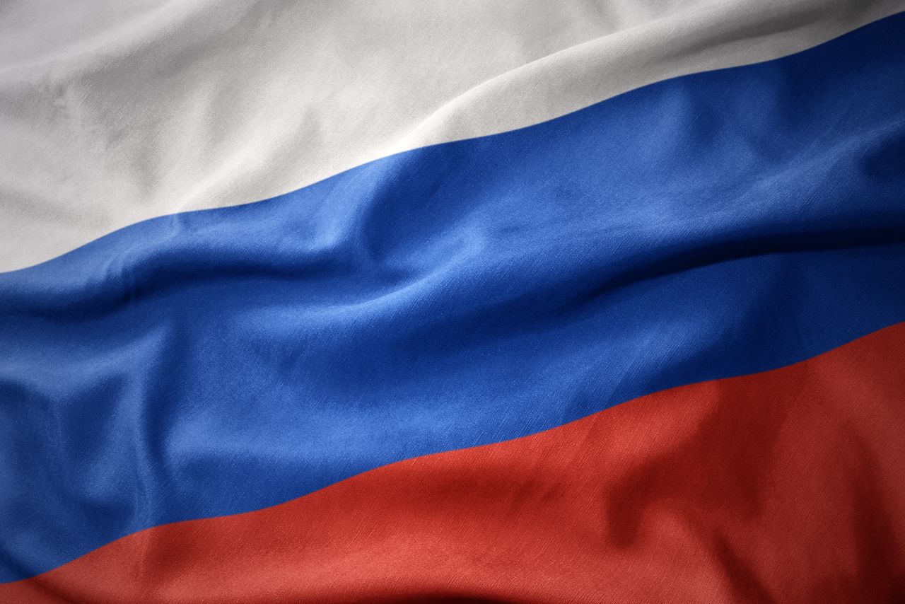 Waving flag of Russia