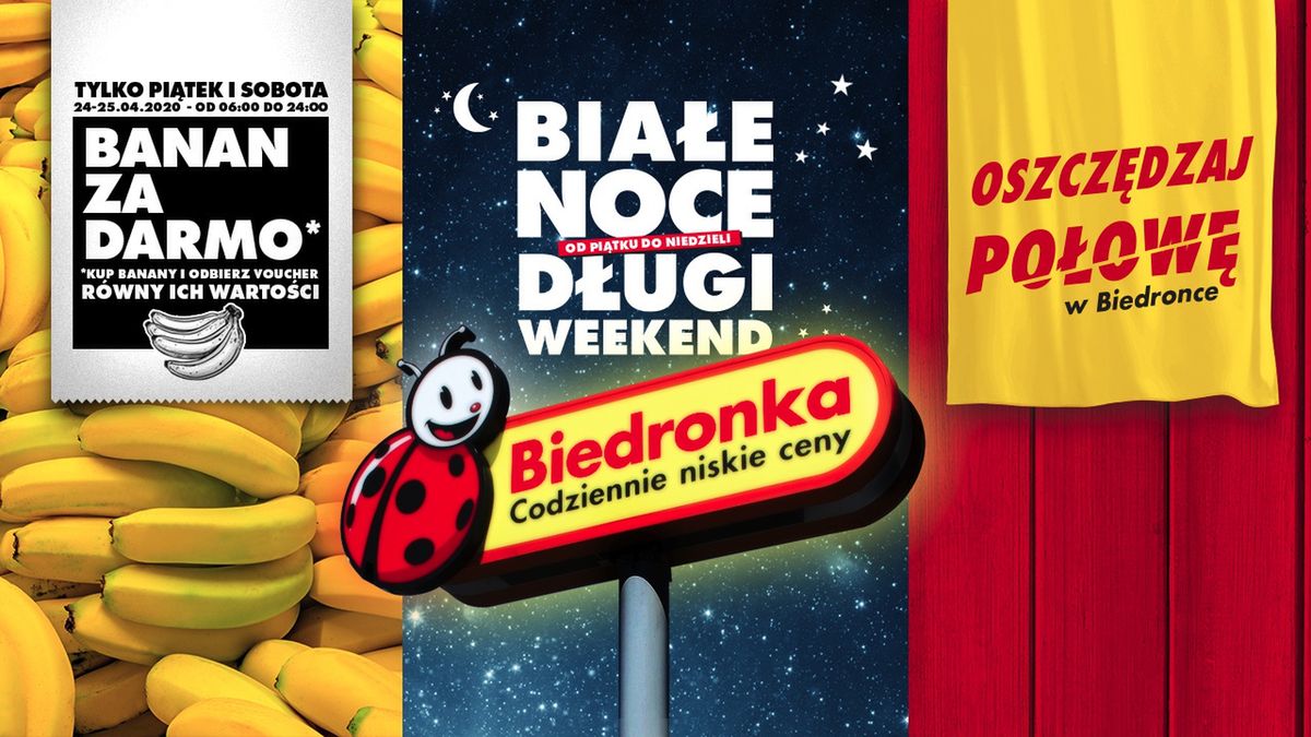 Biedronka zaprasza na długi weekend