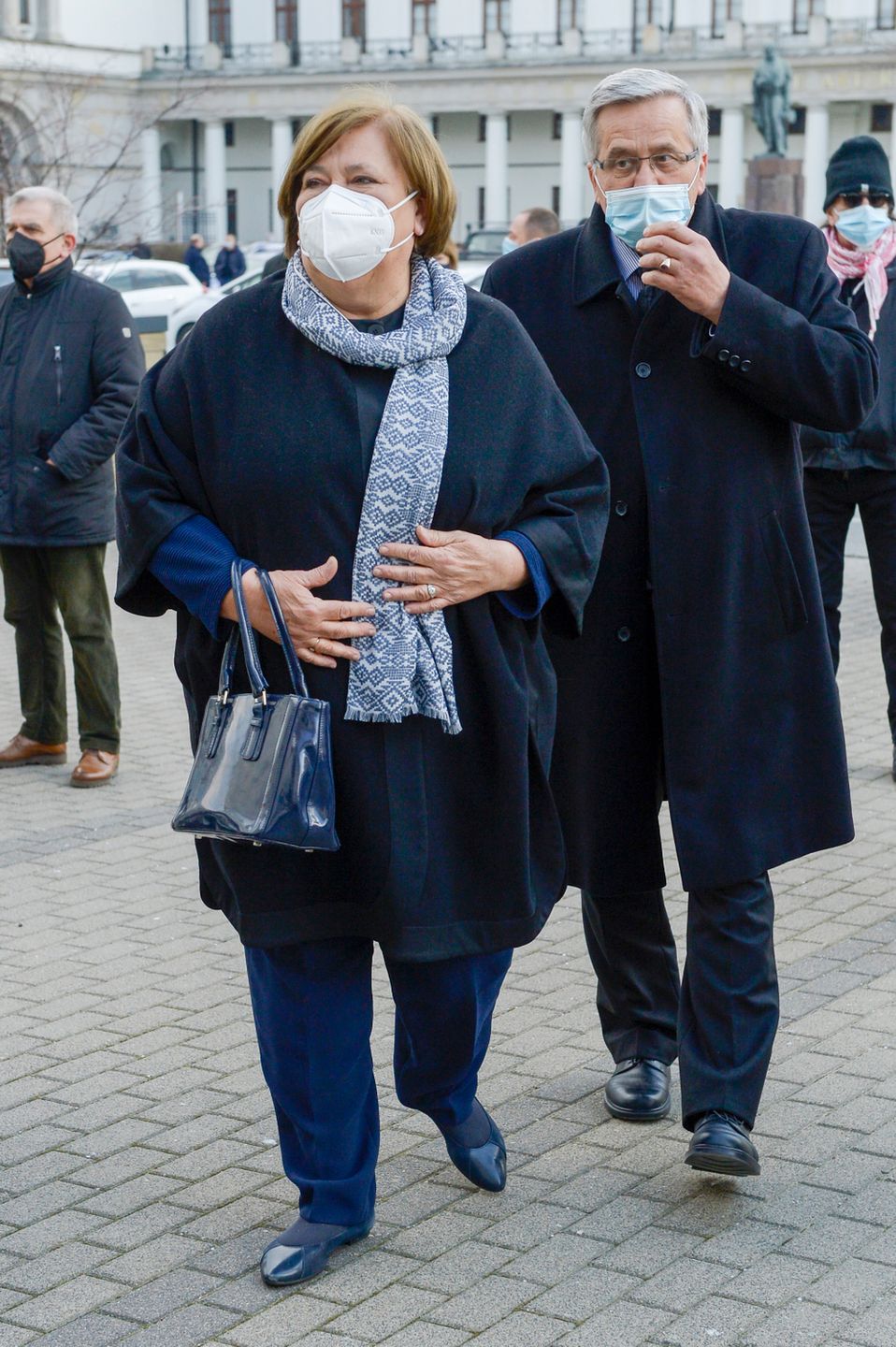 Anna Komorowska, Bronisław Komorowski - pogrzeb Jana Lityńskiego
