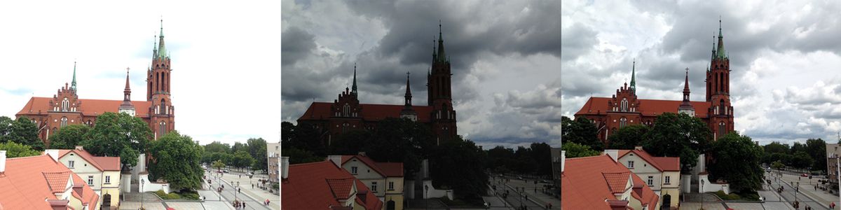 Duży kontrast między niebem a ziemią.Ost. zdjęcie HDR