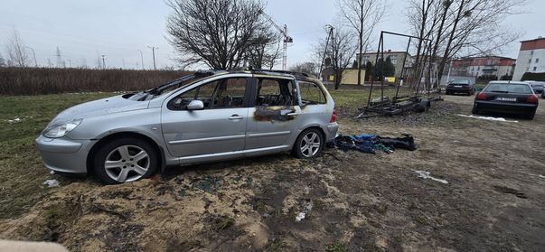 Pożar auta na ul. Zbożowej