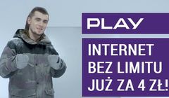 Kamil Bednarek na desce snowboardowej reklamuje Internet na Kartę w Play (wideo)