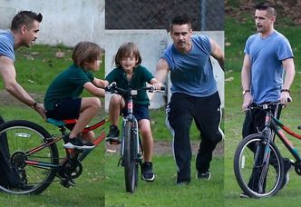 Colin Farrell uczy Henry'ego Tadeusza jeździć rowerem! (ZDJĘCIA)