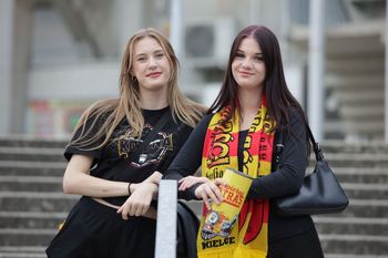 Kielce: Kibice na meczu Korona Kielce - Radomiak Radom w PKO BP Ekstraklasie. Jesteście na Exbud Arenie? Szukajcie się na zdjęciach