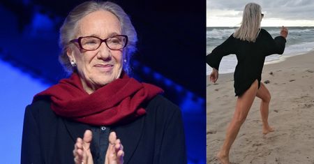 82-letnia Maja Komorowska biega po plaży. "Trzeba zebrać energię" (FOTO)