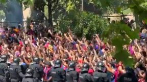 Sceny przed El Clasico. Nagrali, co zrobili kibice Barcelony