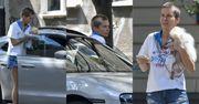 Edyta Pazura i pomeranian Stuart podjeżdżają do weterynarza Porsche za PÓŁ MILIONA ZŁOTYCH. To dopiero pieskie życie? (ZDJĘCIA)