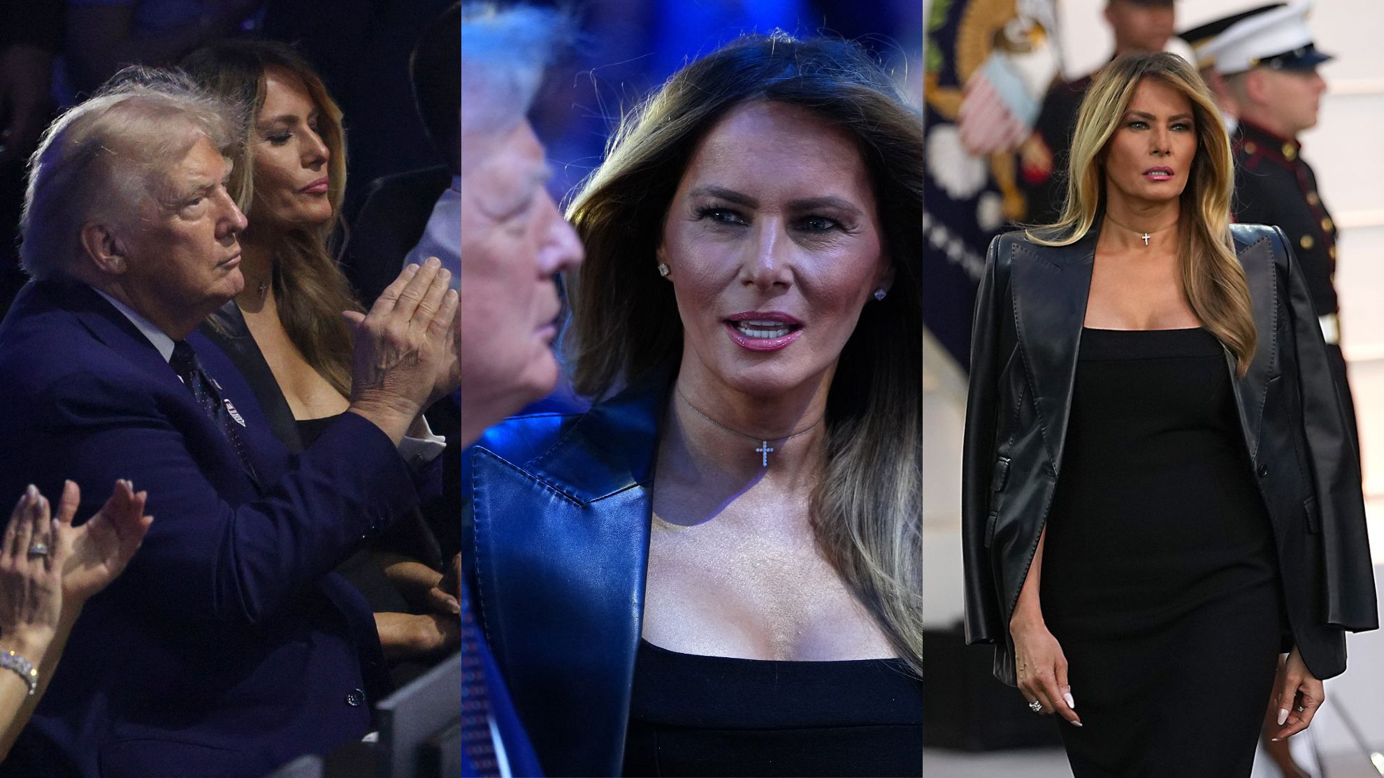 Melania Trump wspiera męża na gali UFC Freedom 250