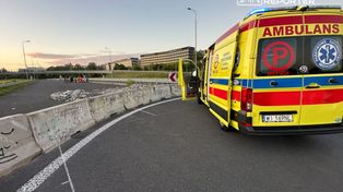 Warszawa: Wypadek motocyklisty na zamkniętym odcinku S79