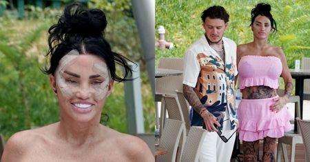 Katie Price dochodzi do siebie po SZÓSTYM liftingu twarzy. Towarzyszył jej narzeczony (?)
