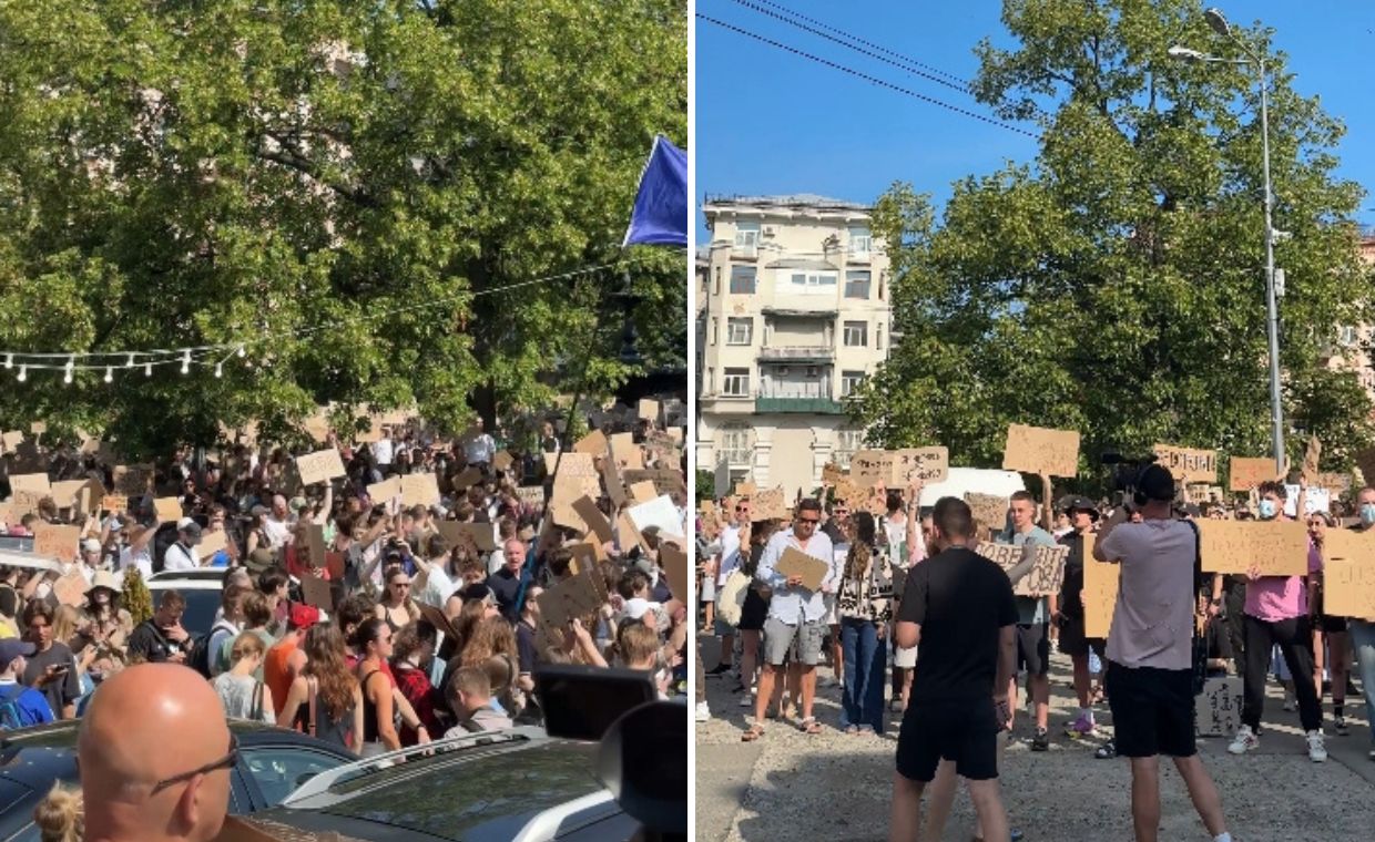 Wrze w Kijowie. Tysiące ludzi na ulicach przeciwko decyzji Zełenskiego