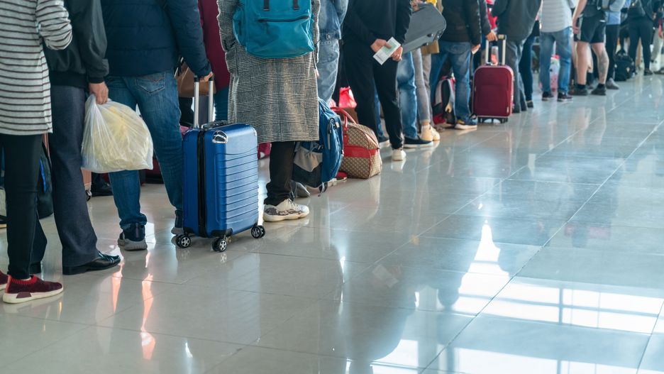 Line of Asian people waiting at boarding gate at airport
Line of Asian people waiting at boarding gate at airport
VINH DAV
queue, airport, people, crowd, luggage, line, terminal, group, white, urban, modern, flight, tourism, air, trip, holiday, travel, transportation, departure, international, business, station, travelling, scene, vacation, vietnam, waiting, tourist, port, wait, boarding, gate, passengers, asia, asian, counter, aviation, airline, book, check, control, hanoi, passenger, virus, queue, airport, people, crowd, luggage, line, terminal, group, white, urban, modern, flight, tourism, air, trip, holiday, travel, transportation, departure, international, business, station, travelling, scene, vacation, vietnam, waiting, tourist, port, wait, boarding, gate, passengers, asia, asian, counter, aviation, airline, book, check, control, hanoi, passenger, virus