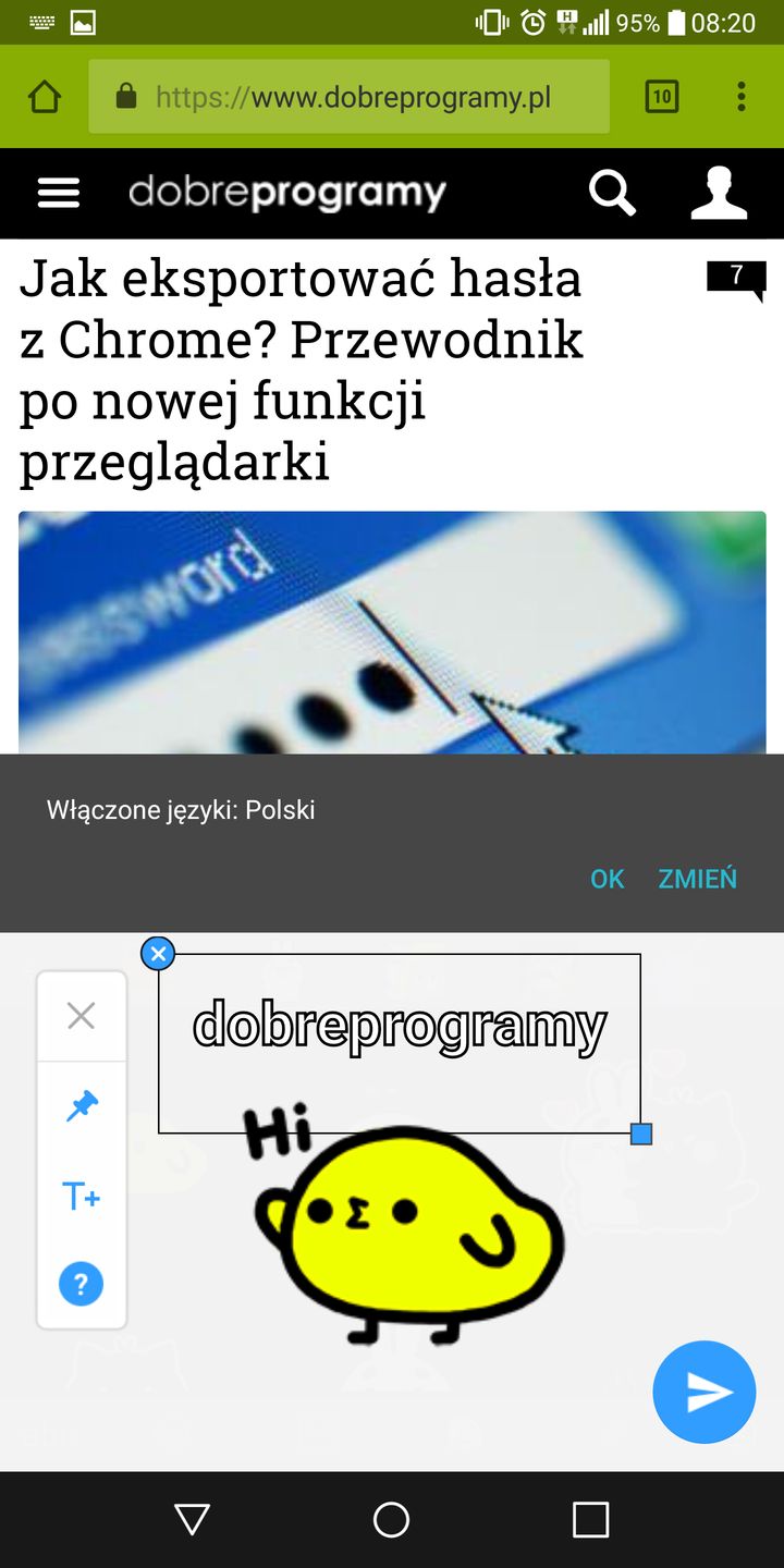 Tworzenie własnej naklejki z napisem.