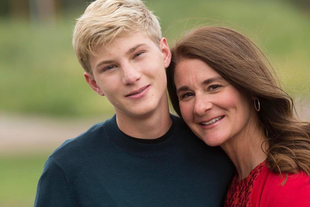 Melinda Gates i syn jej oraz Billa, Rory 