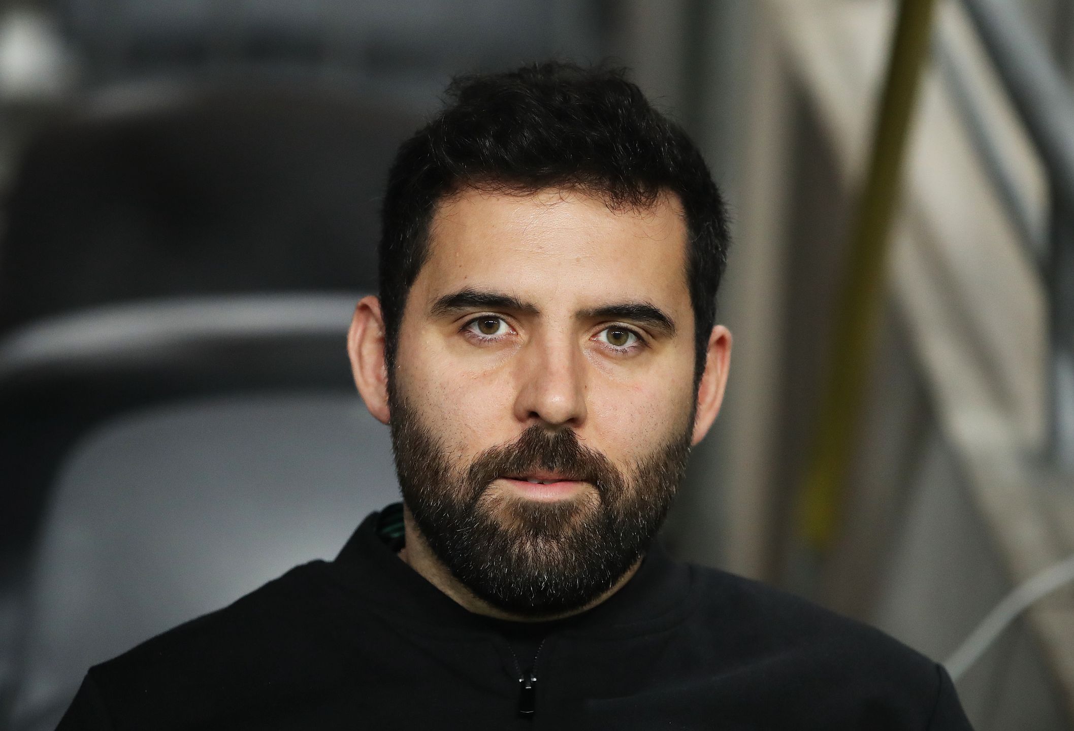 STOCKHOLM, SWEDEN - DECEMBER 19:  Goncalo Feio, Head Coach of Legia Warszawa, looks on prior to the UEFA Conference League 2024/25 League Phase MD6 match between Djurgarden and Legia Warszawa at Tele2 Arena on December 19, 2024 in Stockholm, Sweden. (Photo by Linnea Rheborg/Getty Images)