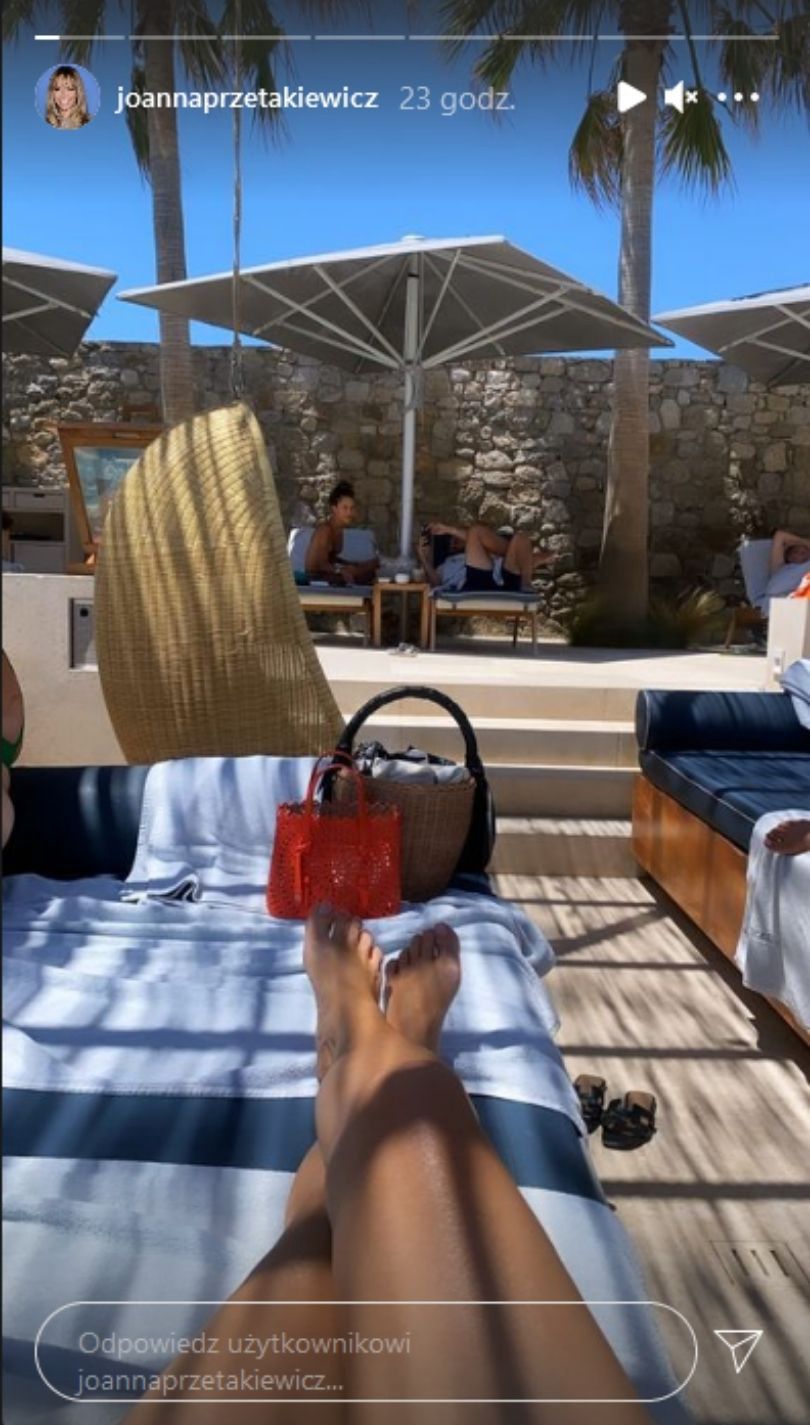 Joanna Przetakiewicz w końcu poleciała na Mykonos