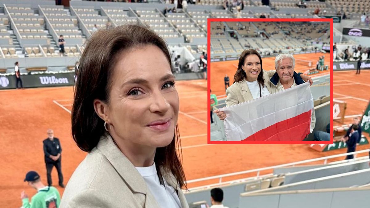 Anna Dereszowska pojechała na mecz Igi Świątek