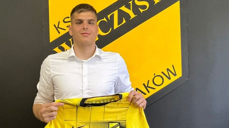 Twitter / Wieczysta Kraków / Na zdjęciu: Oskar Mielcarz został wypożyczony do Wieczystej Kraków