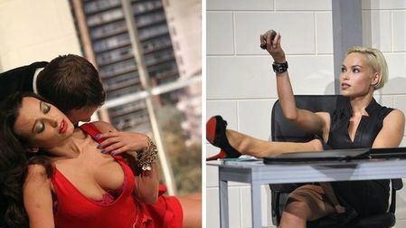 Anna Mucha i Weronika Książkiewicz w spektaklu ''Single i Remiksy''
