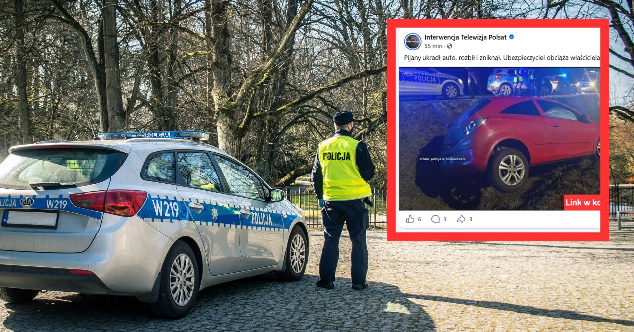 Ukradł auto, policja ruszyła w pościg. Rachunek za szkody zapłaci właściciel?
