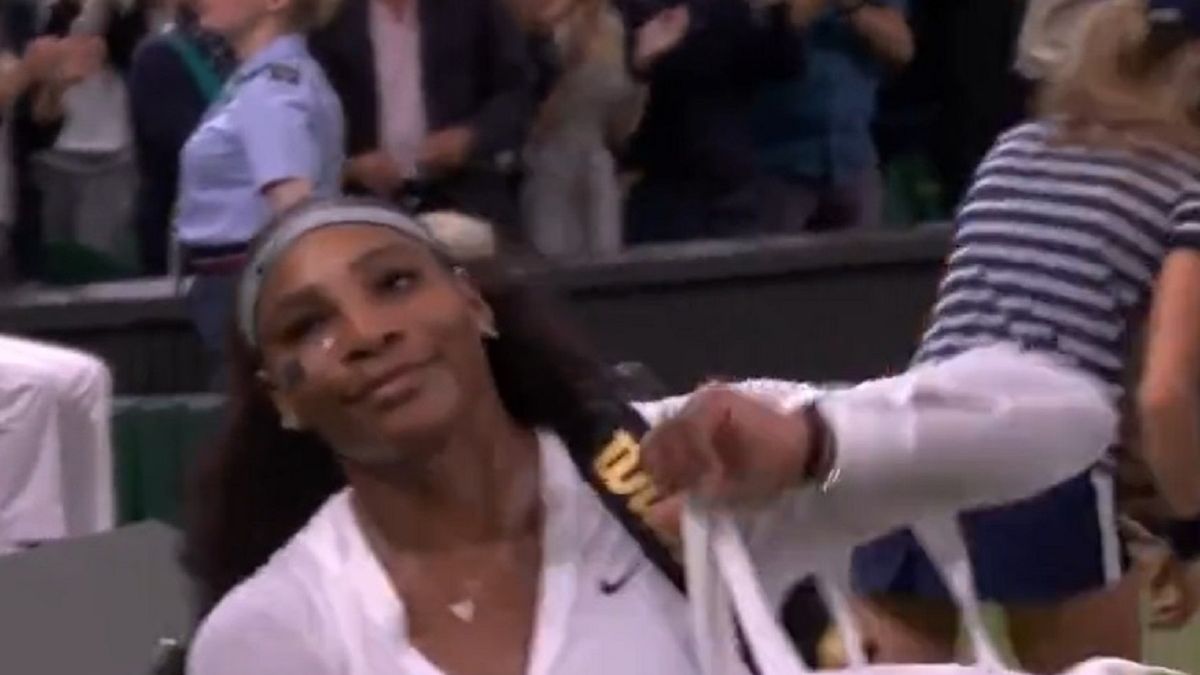 Serena Williams po meczu w Wimbledonie