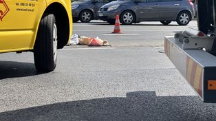 Belno: Potrącenie pieszego pod Świeciem. Droga jest zablokowana