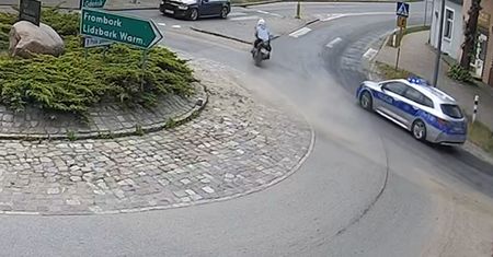 Pościg ulicami Pasłęku. Rekordowy mandat dla motocyklisty