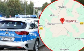 Wypadek w Roguszynie. Kierowca potrącił trzech nastolatków