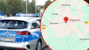 Wypadek w Roguszynie. Kierowca potrącił trzech nastolatków