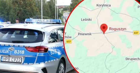 Wypadek w Roguszynie. Kierowca potrącił trzech nastolatków