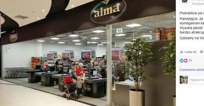 Alma działa dalej. Tyle, że jako delikatesy... niskich cen