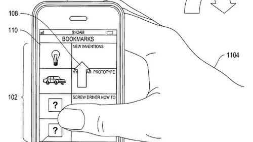 Patent Apple na kontrolę interfejsu ruchem 1