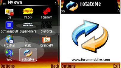 Ekran w trybie krajobrazowym 1