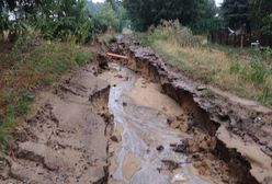 Ulewny deszcz zmył drogi. Dramatyczne obrazy z Wielkopolski i Podhala