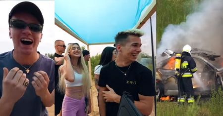 Ekipa Friza dla zabawy WYSADZA W POWIETRZE samochód. Internauci: "BRAK SZACUNKU DO PIENIĘDZY"