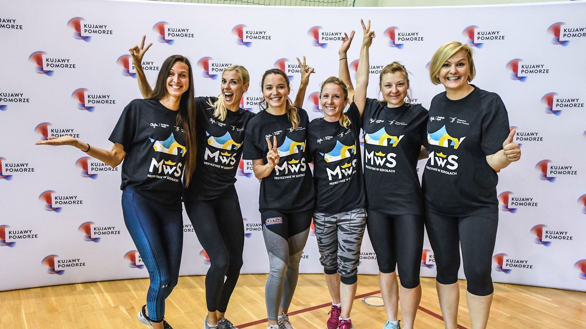 Materiały prasowe / Paweł Skraba / Pięć wielkich mistrzyń sportu na niezwykłej lekcji wf