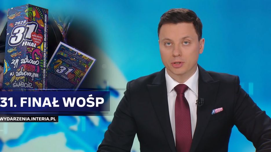 W niedzielnych "Wydarzeniach" nie zabrakło materiału o WOŚP