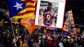 Pokazał koszulkę Barcelony z napisem "Lewandowski". Takiej reakcji się nie spodziewał