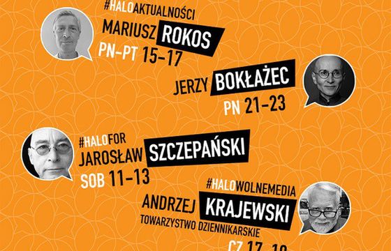 Bokłażec, Rokos, Krajewski, Szczepański z programami w jesiennej ramówce Halo.Radia