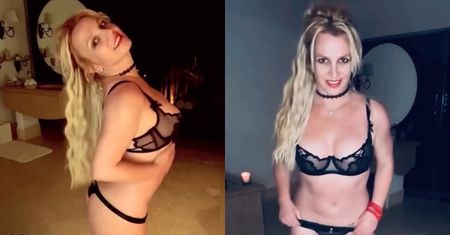 Półnaga Britney Spears wdzięczy się do aparatu, prezentując kolejny szalony taniec