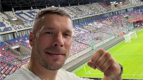 "Dziękuję". Podolski zabrał głos po meczu Górnika