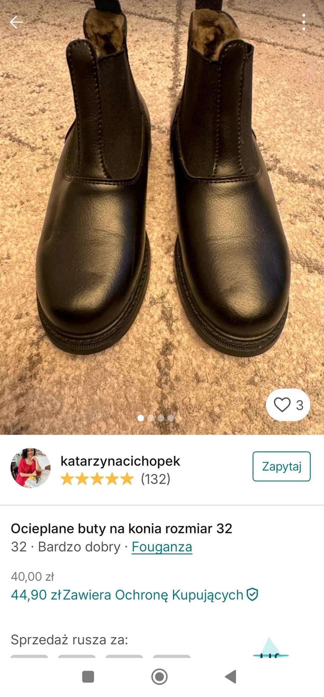 Katarzyna Cichopek sells children's clothes 