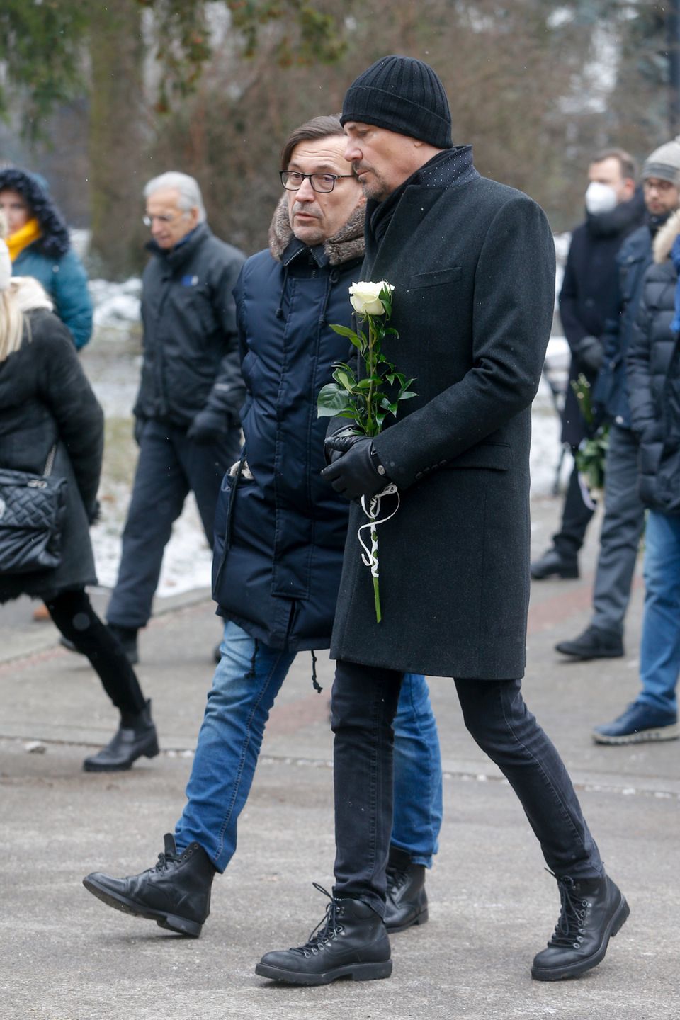 Krzysztof Ibisz, Dariusz Kordek - pogrzeb Tadeusza Rossa